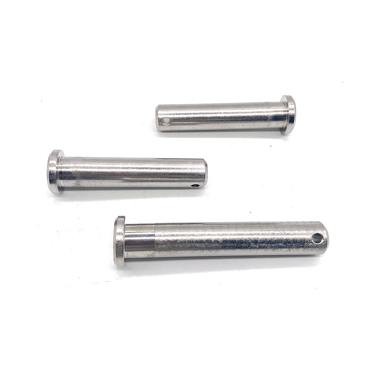 Altzairu herdoilgaitza A2-70/ SS304 Clevis Pins Kokapen Pin Buruarekin eta Zuloarekin