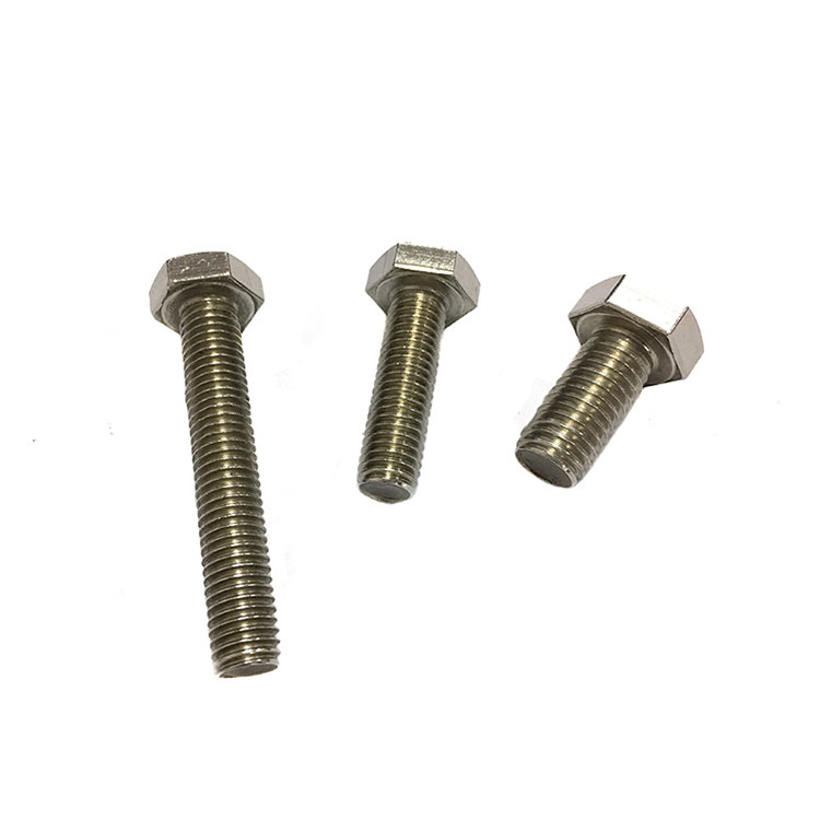 DIN933 ASME B18.2.1 High Quaity altzairu herdoilgaitza 304 316 316L A2 A4 Hex Bolt