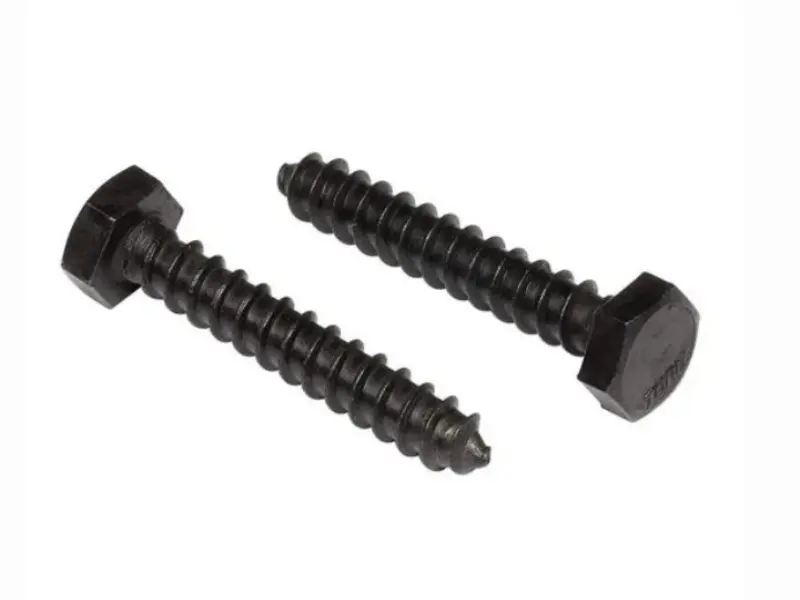 Heavy Duty Hex Head Wood Screws Black Finish