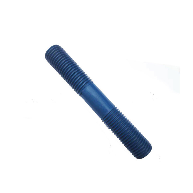 PTFE TEFLON mutur bikoitzak urdina altzairu herdoilgaitza 316L 316 304 Stud Bolt