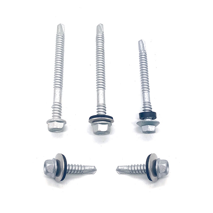 SS316+SCM435 M6 M5.5 buru hexagonal konposatua auto-zulatzailea bi-metalezko torlojua